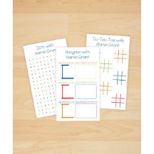 Reeks 100 Tic-Tac-Toe-Papierspelplaten