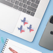 Reeks 3 All the Love in Texas State Flag Sticker (Laptop met iPhone)