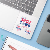 Reeks 3 Alleen een klein stadscentrum Texas Custom Sticker (Laptop met iPhone)