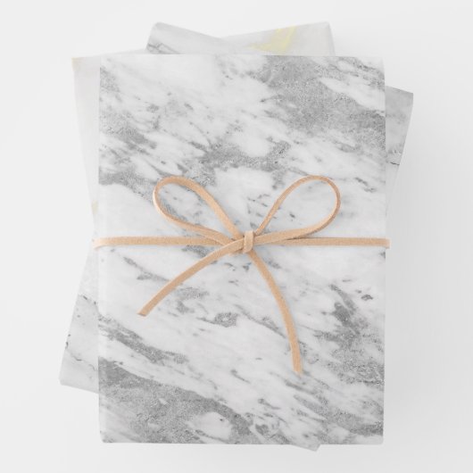 Reeks 3 faux marble textures inpakpapier vel (In situ)