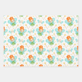 Reeks 3 kutvochtige droogdop inpakpapier vel (Voorkant 2)