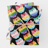 Reeks 3 pride katten inpakpapier vel (In situ)