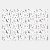 Reeks 3 Schilderachtig winterwijken in Wonderland Inpakpapier Vel (Voorkant 2)