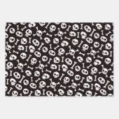 Reeks 3 Skull en Crossbones White Inpakpapier Vel (Voorkant 2)