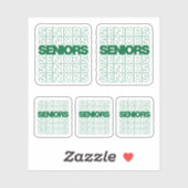 Reeks 5 Groene Hogere Hogere Senioren Douane-Besno Sticker (Vel)