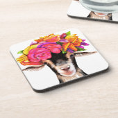 Reeks 6 achterste Onderzetters op kurk Posey de ge (Linkerzijde)