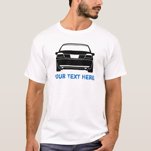 Reeks 7 E38 + jouw tekst T-shirt (Voorkant)