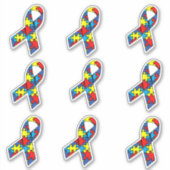 Reeks 9 Autism Awareness Ribbons Sticker (Voorkant)