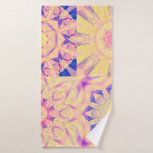 Reeks abstracte achtergrondkleurige calorische cal badhanddoek