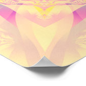 Reeks abstracte achtergrondkleurige calorische cal poster (Hoek)