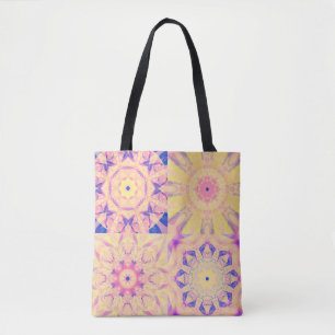 Reeks abstracte achtergrondkleurige calorische cal tote bag