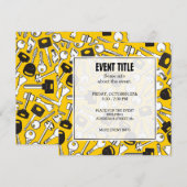 Reeks Achtergrondvierkant van Sleutels Kaart (Voorkant / Achterkant)