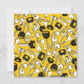 Reeks Achtergrondvierkant van Sleutels Kaart (Achterkant)