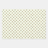 Reeks Baby shower van 3 Cute Honey Bee Inpakpapier Vel (Voorkant)