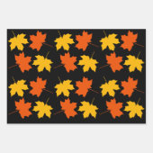 Reeks blaaspapier voor herfst leder Reeks van 3 Inpakpapier Vel (Voorkant 2)