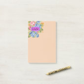 Reeks Bloemen Met Naambord Post-it® Notes (Op bureau)
