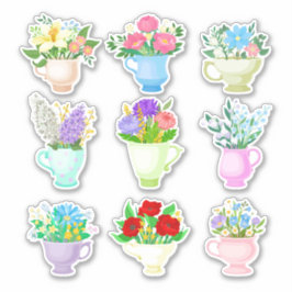 Reeks bouquetsticker sticker