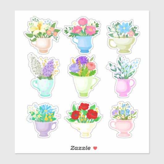 Reeks bouquetsticker sticker (Vel)