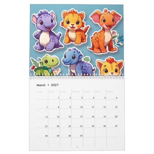reeks cartoons kalender (Mar 2027)