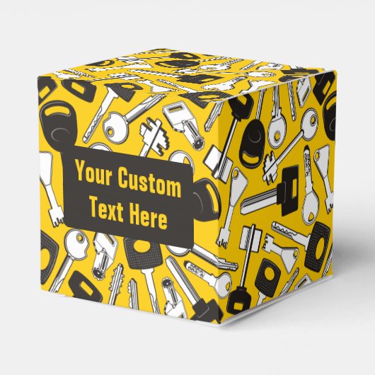 Reeks de Achtergrond van Sleutels Bedankdoosjes (Achterkant)