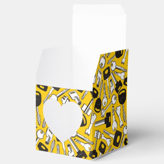 Reeks de Achtergrond van Sleutels Bedankdoosjes (Geopend)