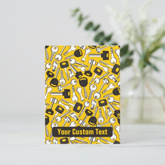 Reeks de Achtergrond van Sleutels Briefkaart (Staand voorkant)