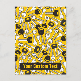 Reeks de Achtergrond van Sleutels Briefkaart