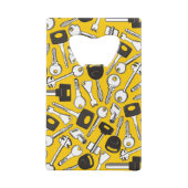 Reeks de Achtergrond van Sleutels Creditkaart Flessenopener (Achterkant)