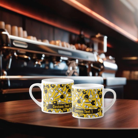Reeks de Achtergrond van Sleutels Espresso Kop