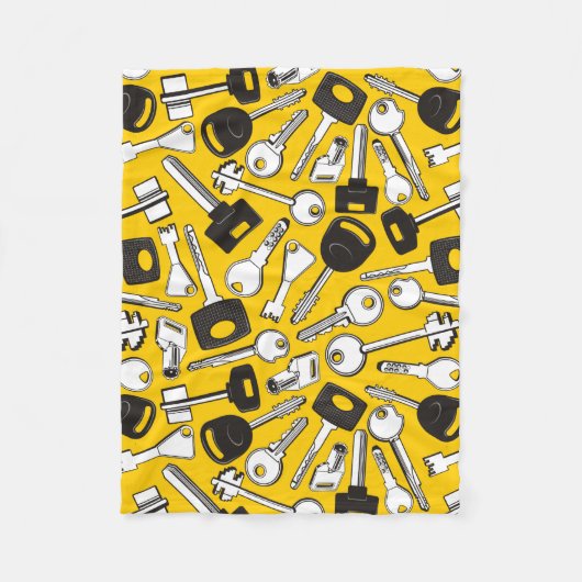 Reeks de Achtergrond van Sleutels Fleece Deken (Voorkant)