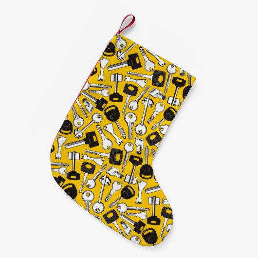 Reeks de Achtergrond van Sleutels Kleine Kerstsok (Voorkant (Hangend))