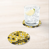 Reeks de Achtergrond van Sleutels Ronde Kartonnen Onderzetter (Insitu)