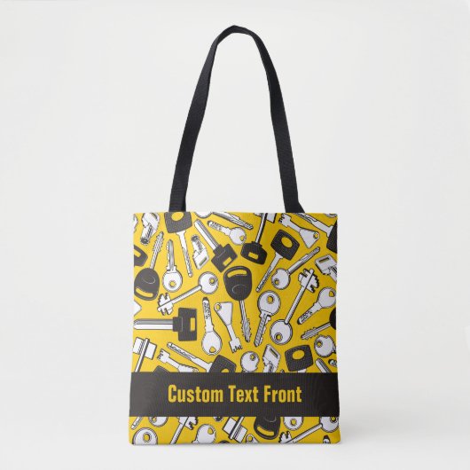 Reeks de Achtergrond van Sleutels Tote Bag (Voorkant)