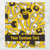 Reeks de Achtergrond van Sleutels Wijn Etiket (Enkel label)