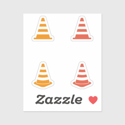 Reeks de Stickers van de Verkeersklon (Vel)