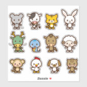 reeks dieren sticker (Vel)