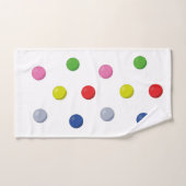 Reeks gekleurde ballen bad handdoek (Handdoek)