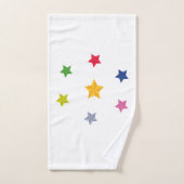 Reeks gekleurde sterren bad handdoek (Handdoek)