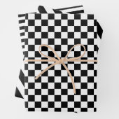 Reeks getrapt en getrapt omlooppapier van 3 inpakpapier vel (In situ)