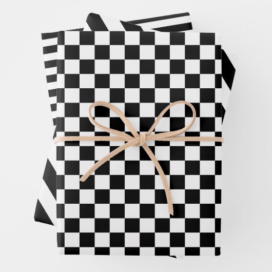 Reeks getrapt en getrapt omlooppapier van 3 inpakpapier vel (In situ)