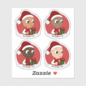 Reeks gevarieerde kerstbaby cartoon sticker (Vel)
