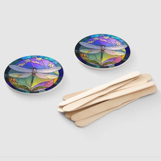 Reeks Glas in lood Dragonfly Handwaaier (Niet-gemonteerd)