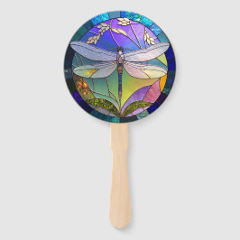 Reeks Glas in lood Dragonfly Handwaaier