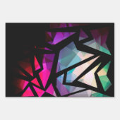 Reeks, grijs papier, oud papier inpakpapier vel (Voorkant)