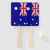 Reeks handventilator met vlag van Australië Handwaaier (Voorkant en achterkant)