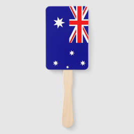 Reeks handventilator met vlag van Australië Handwaaier