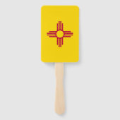 Reeks handventilator met vlag van New Mexico, Vere Handwaaier (Achterkant)