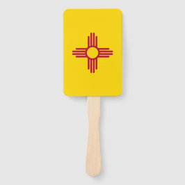 Reeks handventilator met vlag van New Mexico, Vere Handwaaier