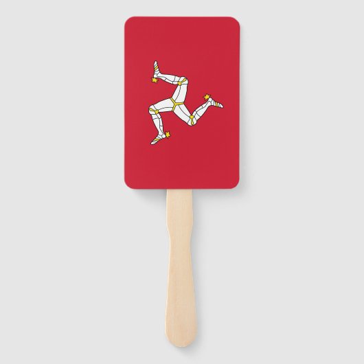 Reeks handventilatoren met Isle of Man flag, VK Handwaaier (Achterkant)