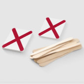 Reeks handventilatoren met vlag van Alabama, Veren Handwaaier (Niet-gemonteerd)